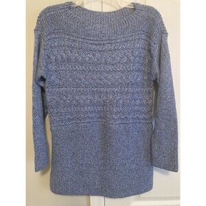 Talbots women's kitted pattern pullover sweater heavy long sleeve size Small NEW